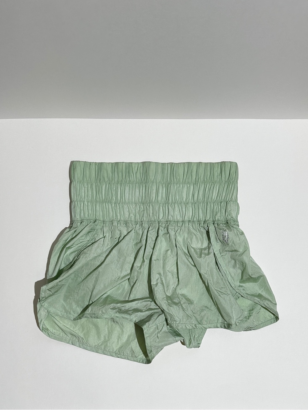Free People The way Home short - High-Waist Athletic Shorts in Mint Green - Picture 2 of 12
